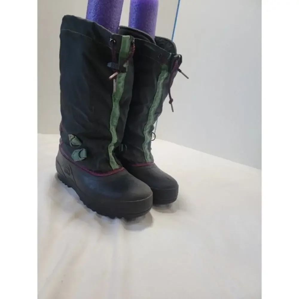 Sorel Women's 6 Freestyle Teal‎ Blue Purple Lace Up Lined Tall Winter Snow Boots